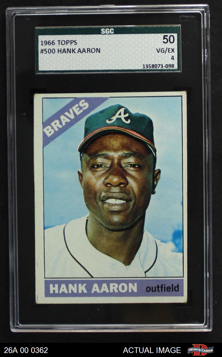 Hank Aaron 1966 Topps Base #500 Price Guide - Sports Card Investor