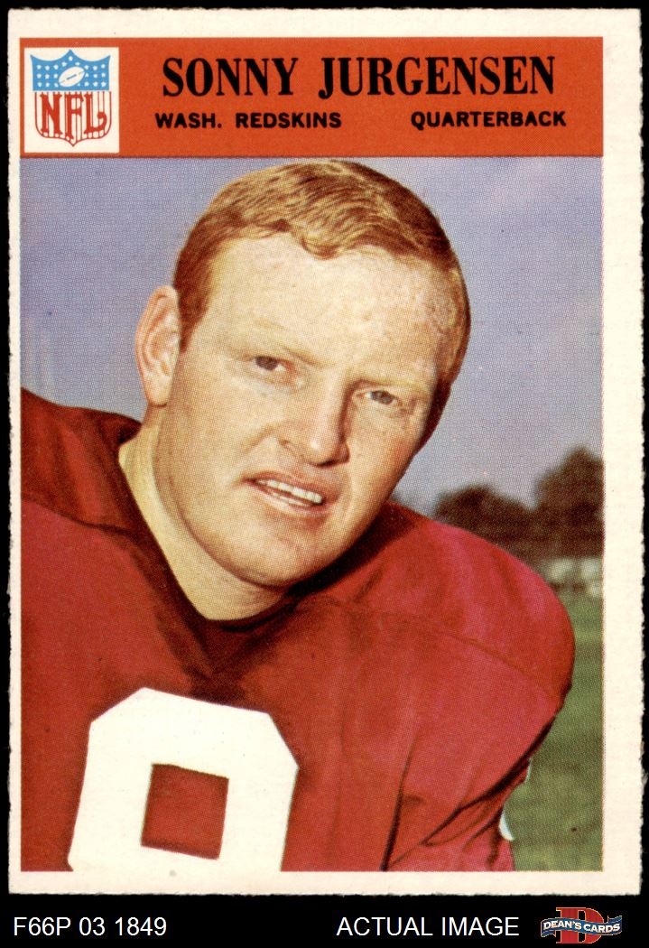 1966 Philadelphia 185 Sonny Jurgensen