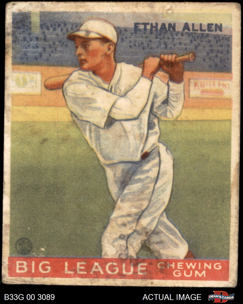 1933 Goudey #46 Ethan Allen Cardinals 1.5 - FAIR - Picture 6 of 17