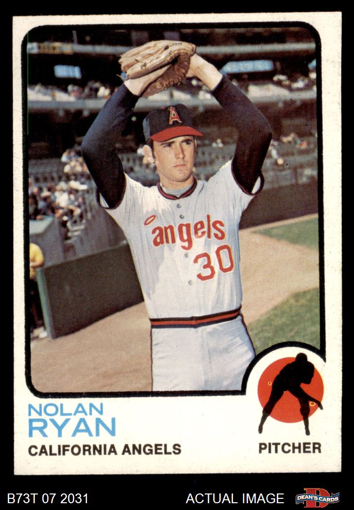 Nolan Ryan #30 California Angels White 1973 Mitchell & Ness