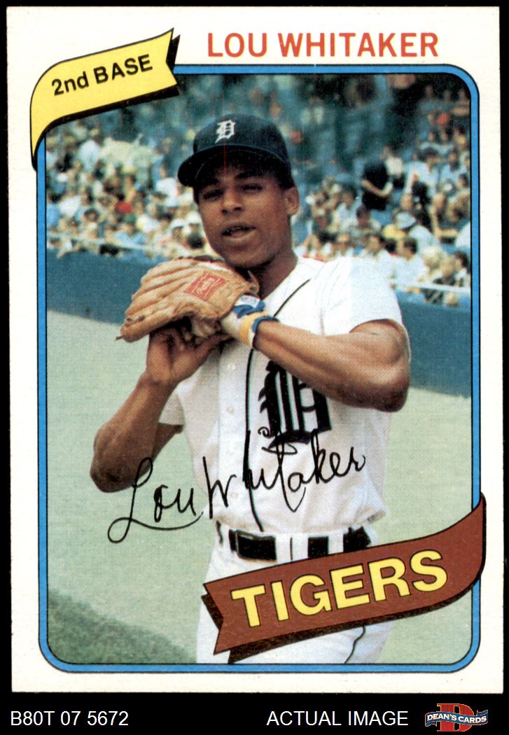 Autographed 1979 Topps Detroit Tigers: Lou Whitaker Ron -  Denmark