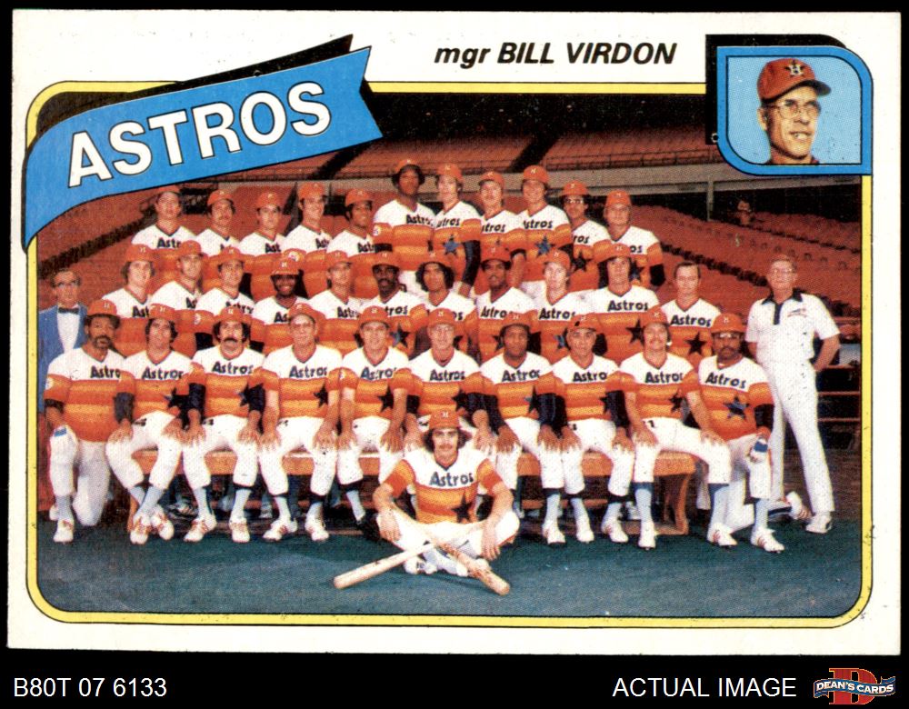 1980 Topps #82 - Bill Virdon Astros Team Checklist 8 - NM/MT