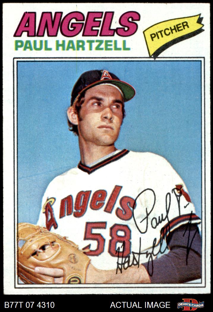 1977 Topps #179 Paul Hartzell Angels RC 5 - EX | eBay