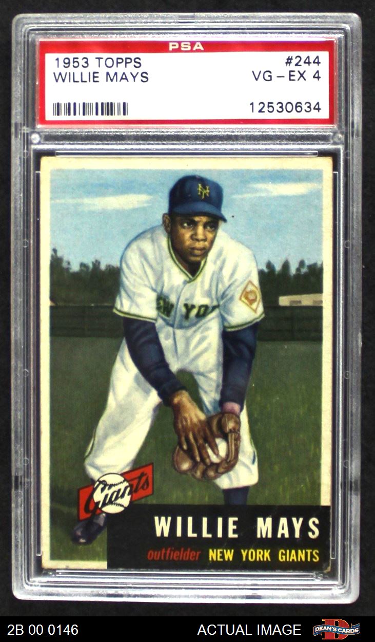 1953 Topps 244 Willie Mays