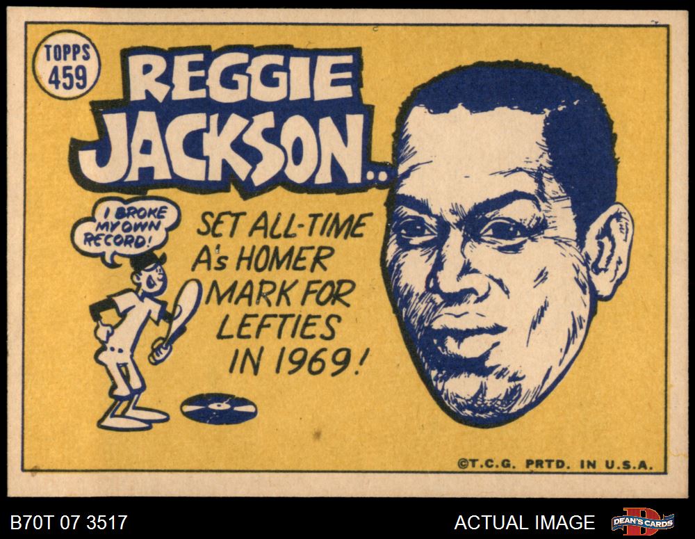 1970 Topps Reggie Jackson #140 Baseball - VCP Price Guide
