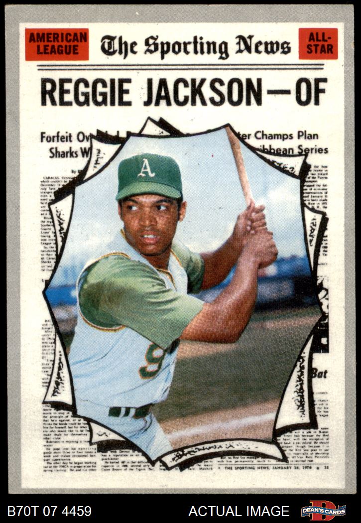  1970 Topps # 140 Reggie Jackson Oakland Athletics