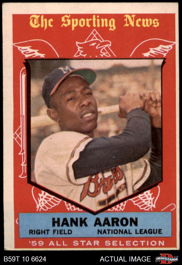 1959 Topps #561 Hank Aaron All-Star Milwaukee Braves Baseball Card Ex/Mt o/c