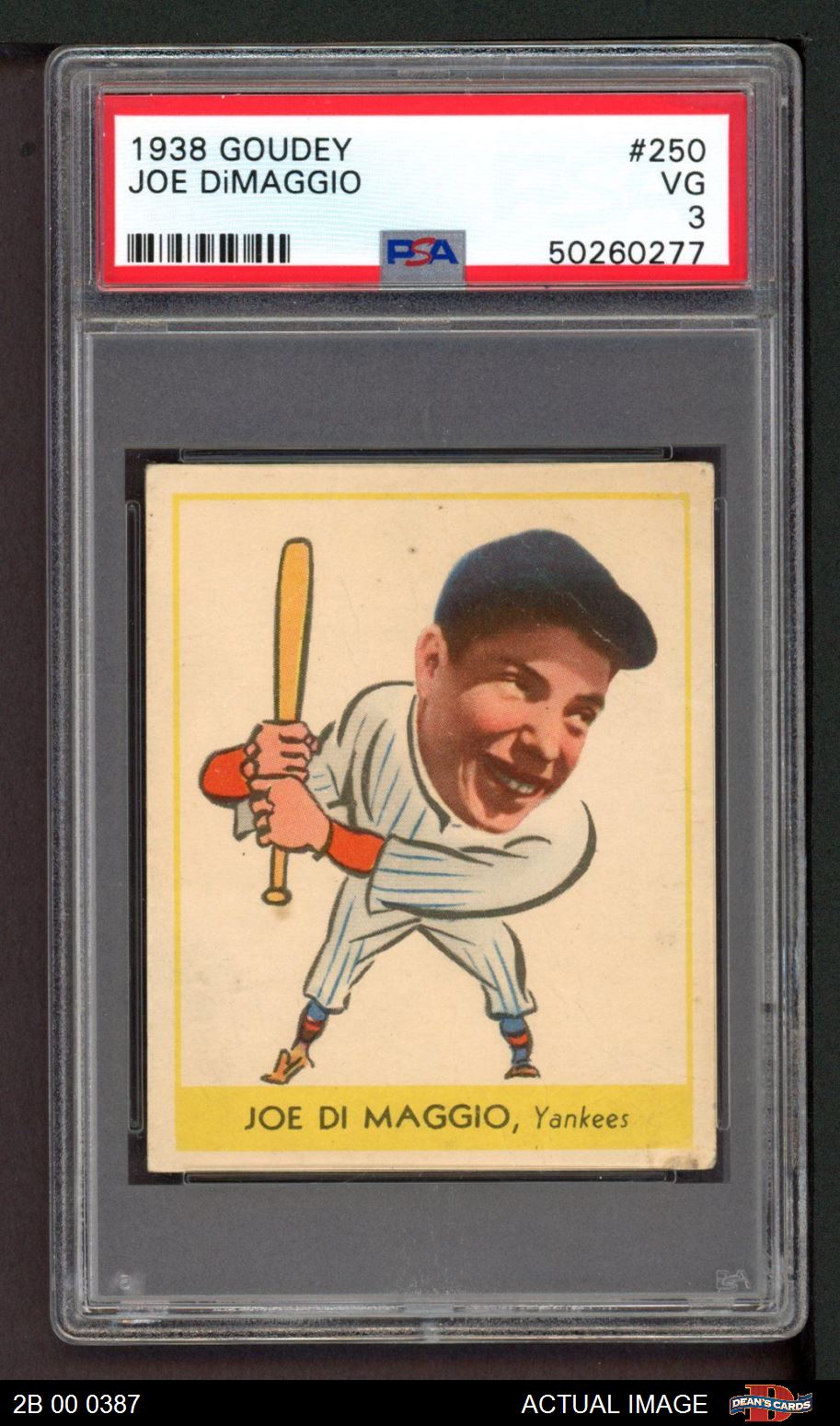 1938 Goudey Joe DiMaggio
