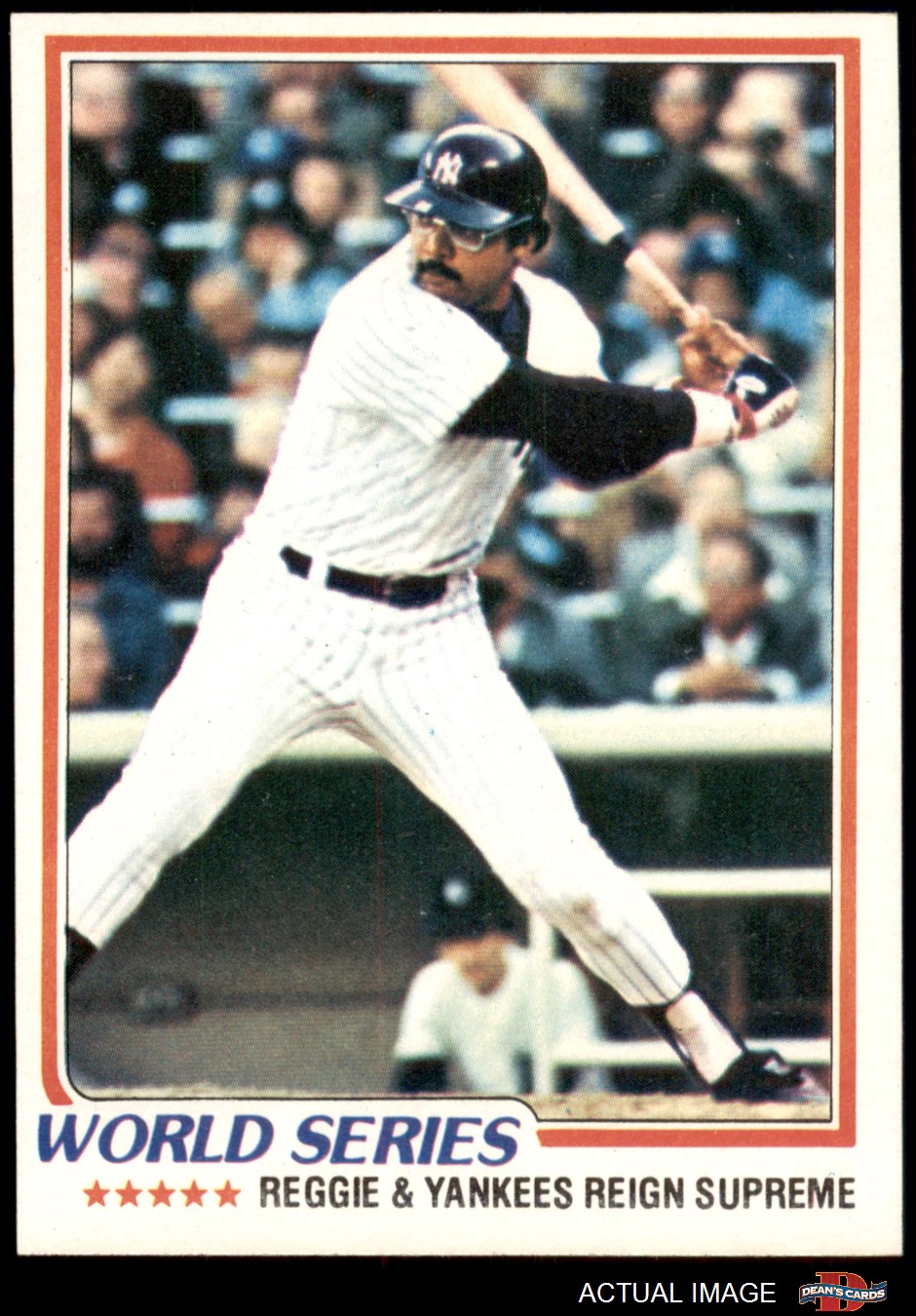 Proof this 1977 Topps Reggie Jackson card is a Colossal Juggernaut