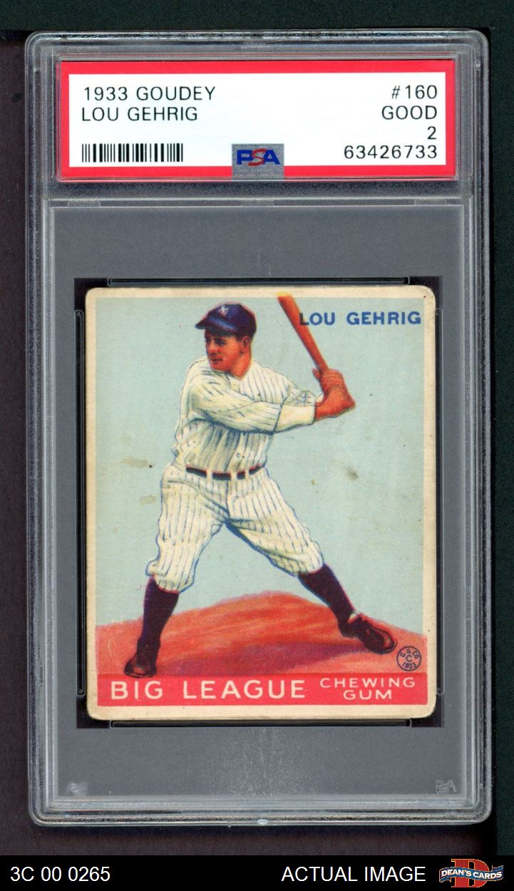 Lou Gehrig 1933 Goudey New York Yankees vintage baseball card t-shirt