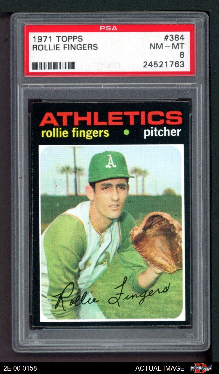 Topps 1971: no. 384 - rollie fingers