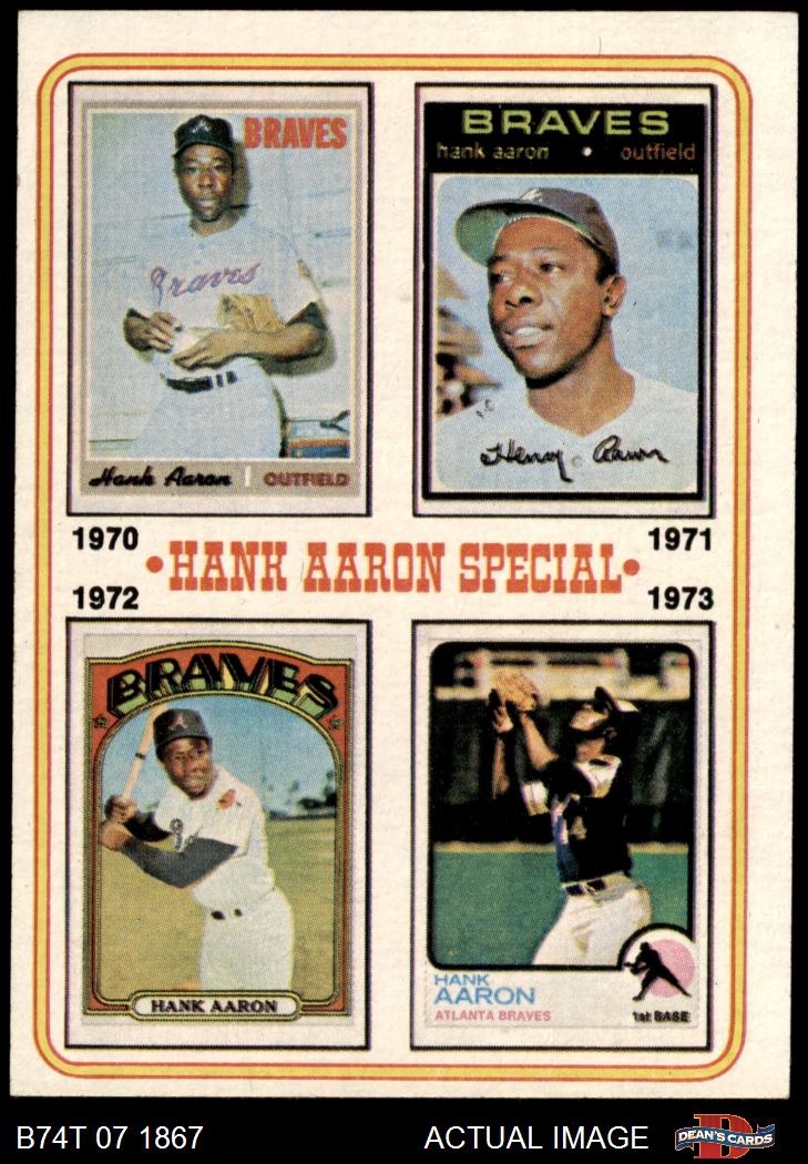  1974 Topps # 2 Special 1954-57 Hank Aaron Atlanta