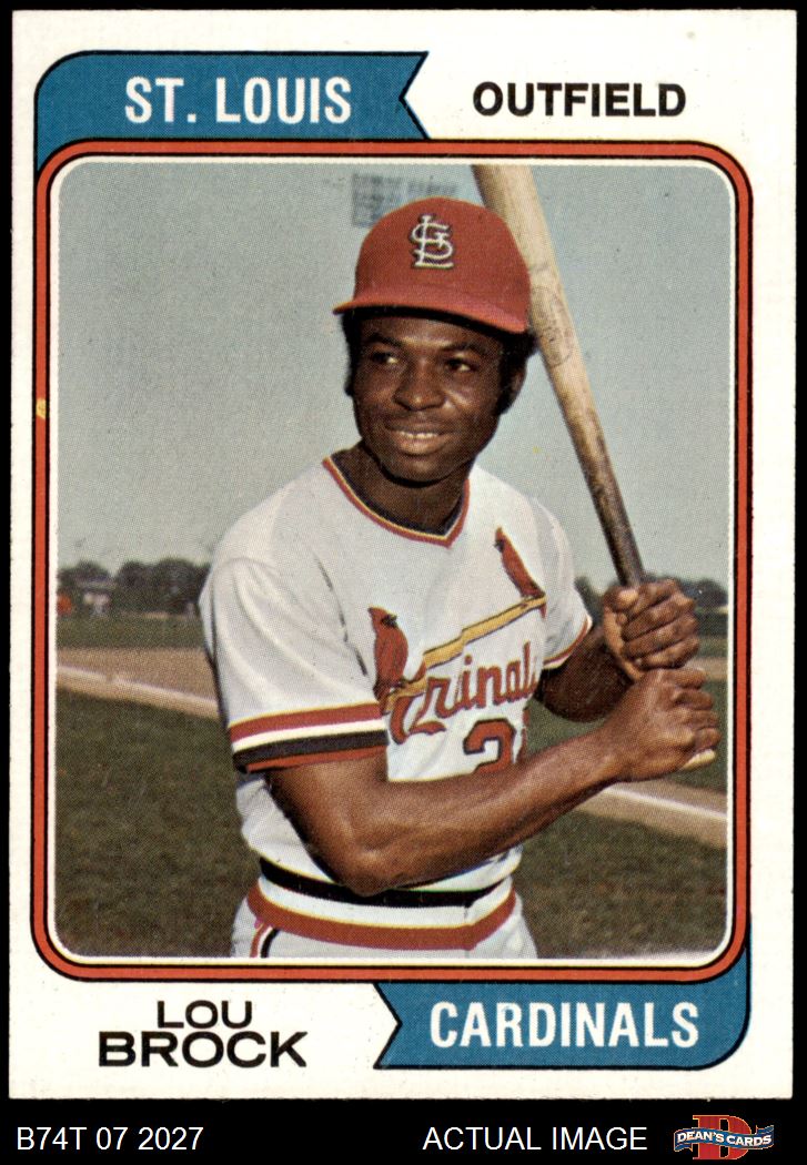 Lou Brock 520 Topps - St. Louis Cardinals - Vintage Baseball Card