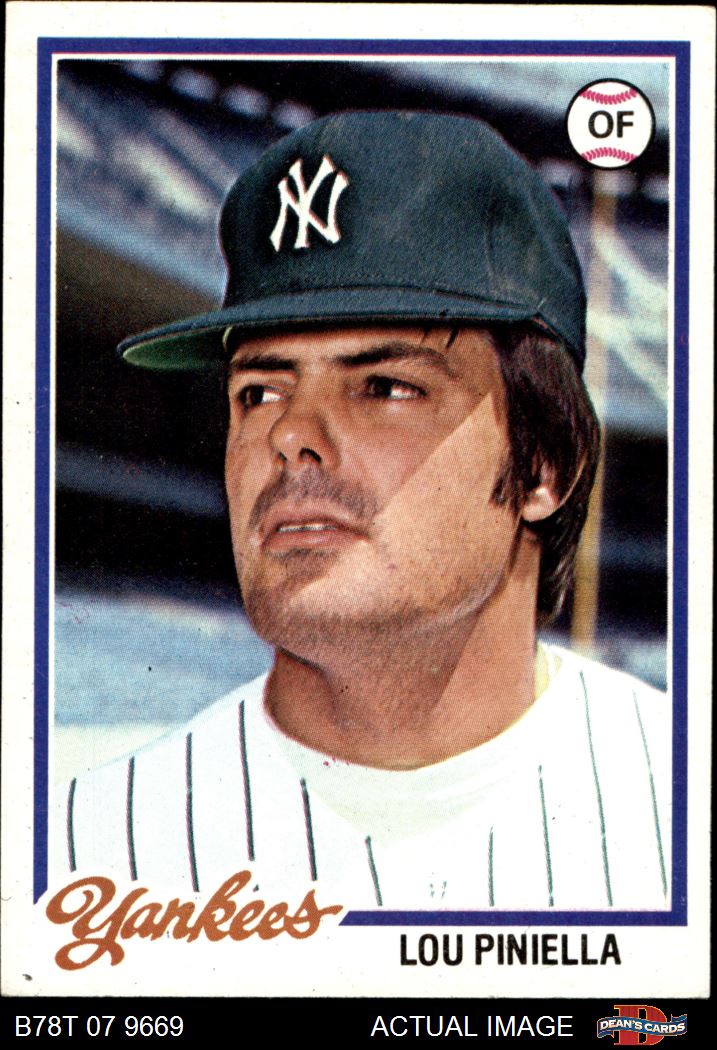 Mavin  1978 Topps - LOU PINIELLA - Yankees #159 PSA 8