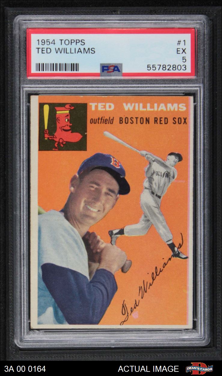 Ted Williams 1954 Topps Card #1- SGC Graded 1.5 Fair (Boston Red Sox)