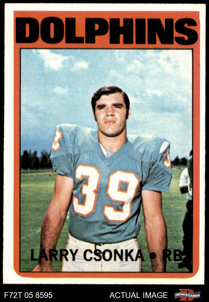 : 1972 Topps Miami Dolphins Low # Team Set Miami