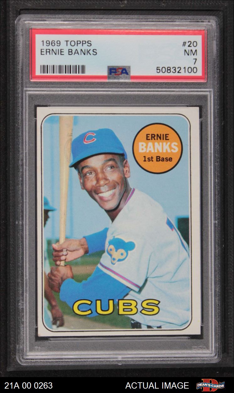 2020 Topps Heritage High Number LET'S PLAY 2 Ernie Banks Cubs