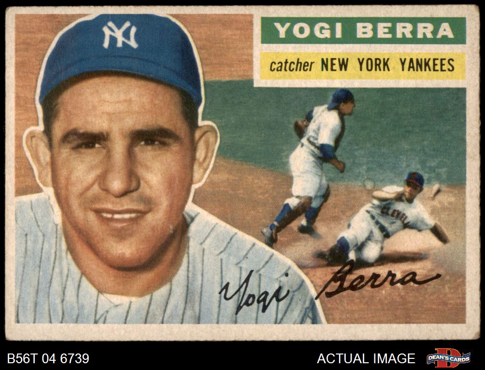 1956 Topps 302 Eddie Robinson New York Yankees Baseball Card Sports