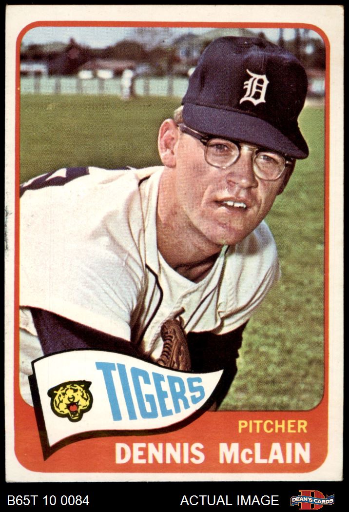 EX Tigers 1965 Topps # 335 Mickey Lolich Detroit Tigers Baseball Card Deans Cards 5 