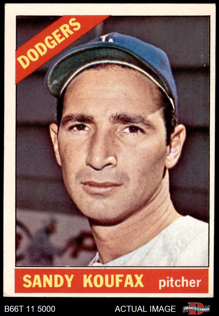  1966 Topps # 221 NL ERA Leaders Sandy Koufax/Juan