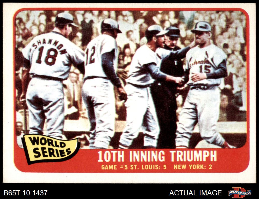 1965 Topps # 43 Mike Shannon St. Louis Cardinals (Baseball Card) EX  Cardinals