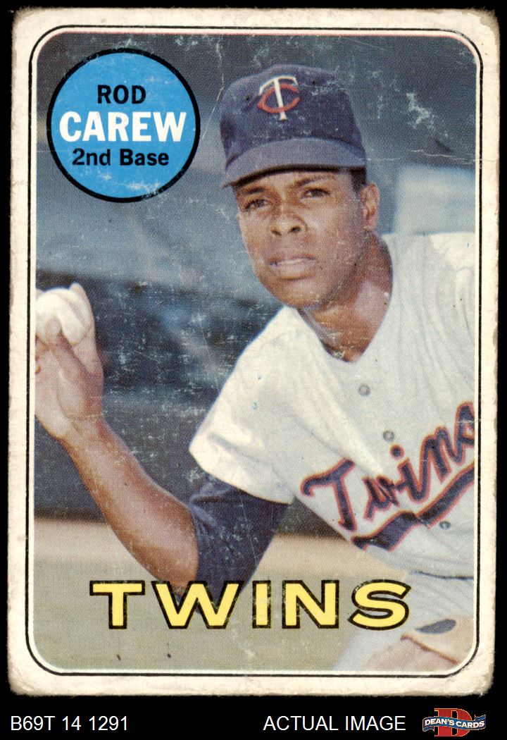 Rod Carew Signed 1969 Topps #510 (PSA, Autograph Graded 10)