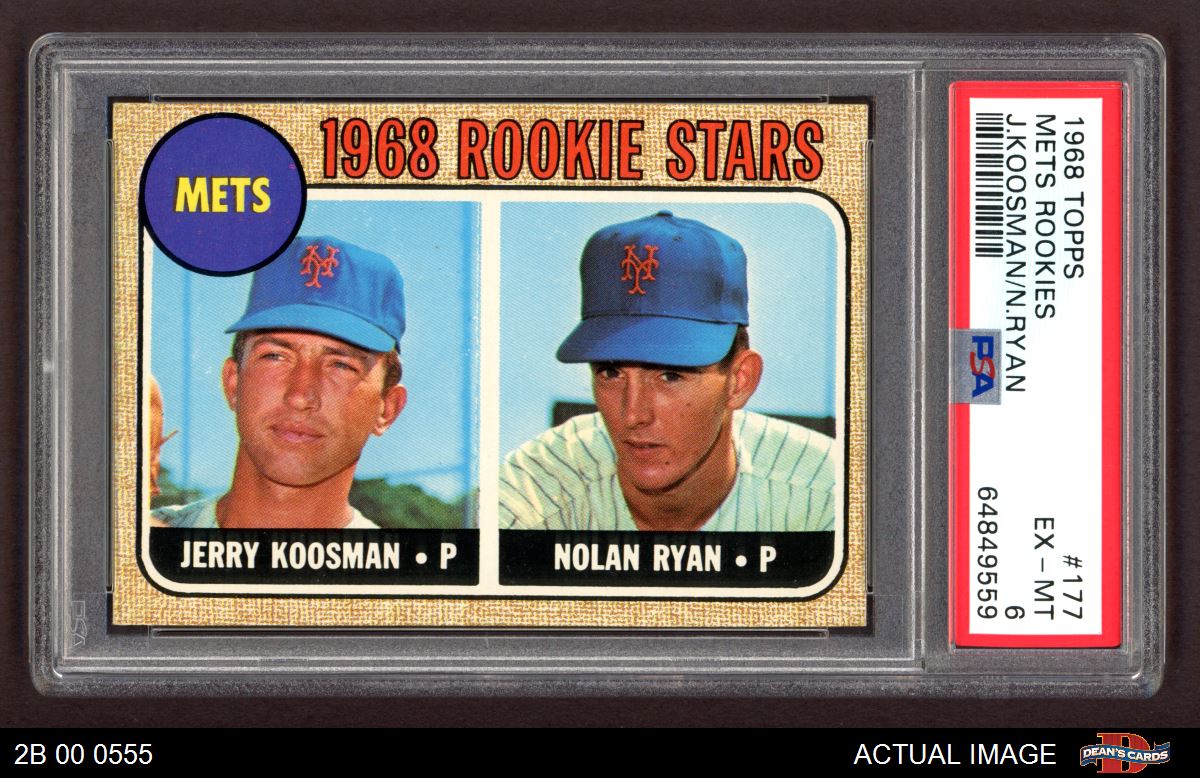 1968 Rookie Stars Nolan Ryan, Jerry Koosman Topps #177 - CV Coins &  Collectables