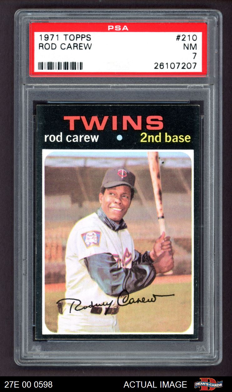 1971 Topps #210 Rod Carew Twins HALL-OF-FAME 7 - NM B71T