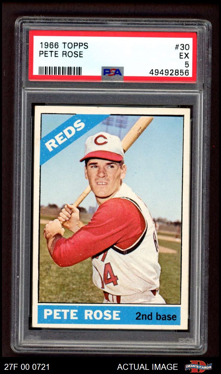 PETE ROSE Novelty RP Card 30 Reds 1966 T Free Shipping -  Denmark