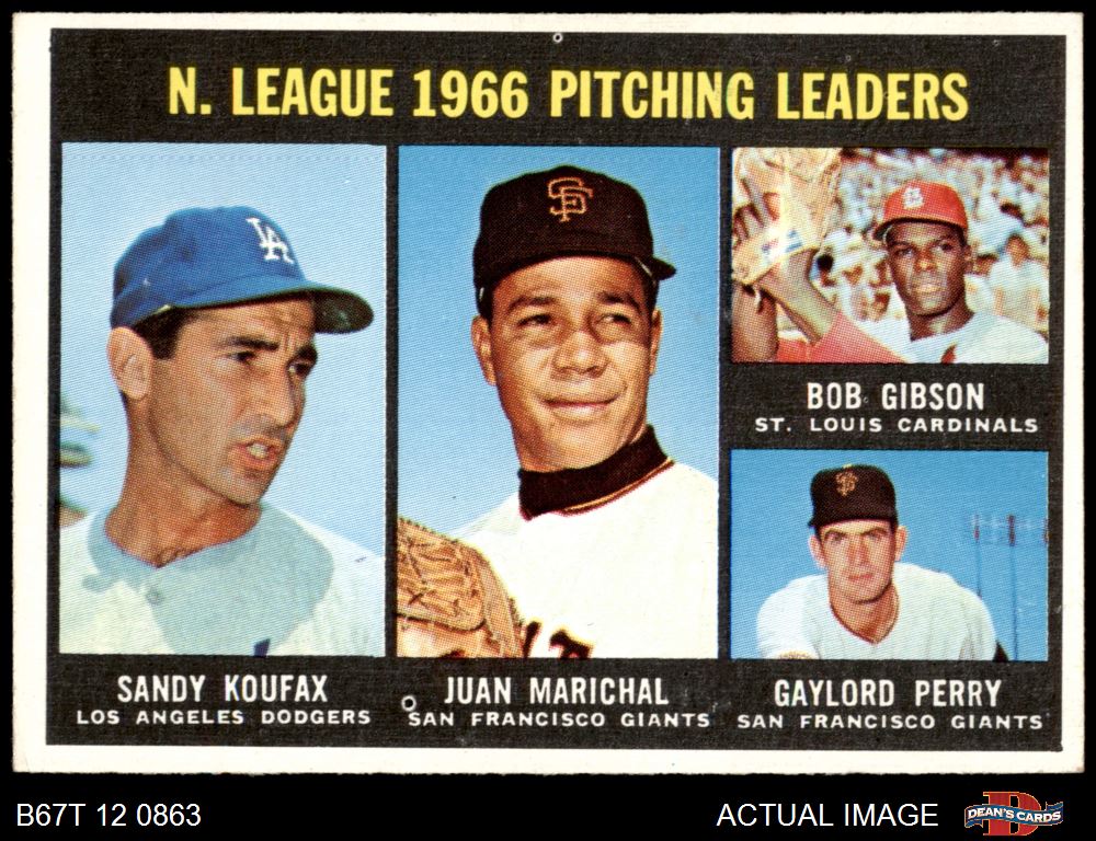 Sandy Koufax, Juan Marichal, Bob Gibson, Gaylord Perry 1966