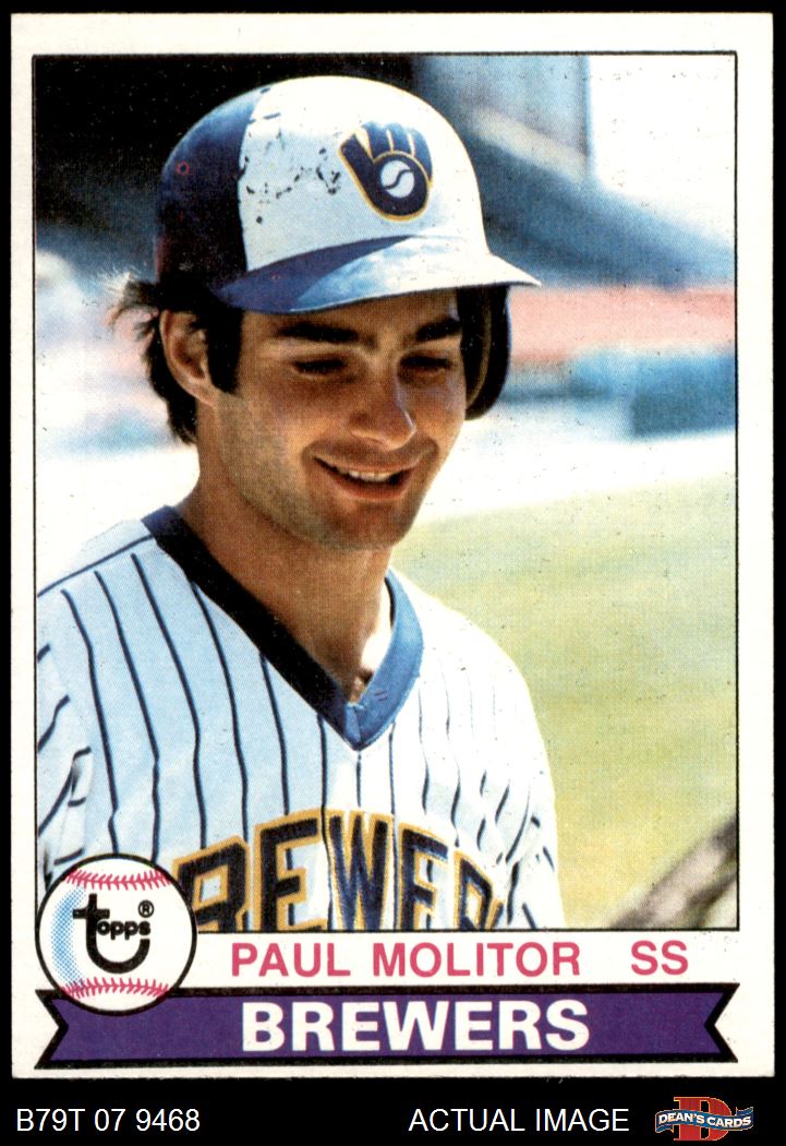 1979 Topps Baseball Card #24 Paul Molitor Autographed EXMT OC
