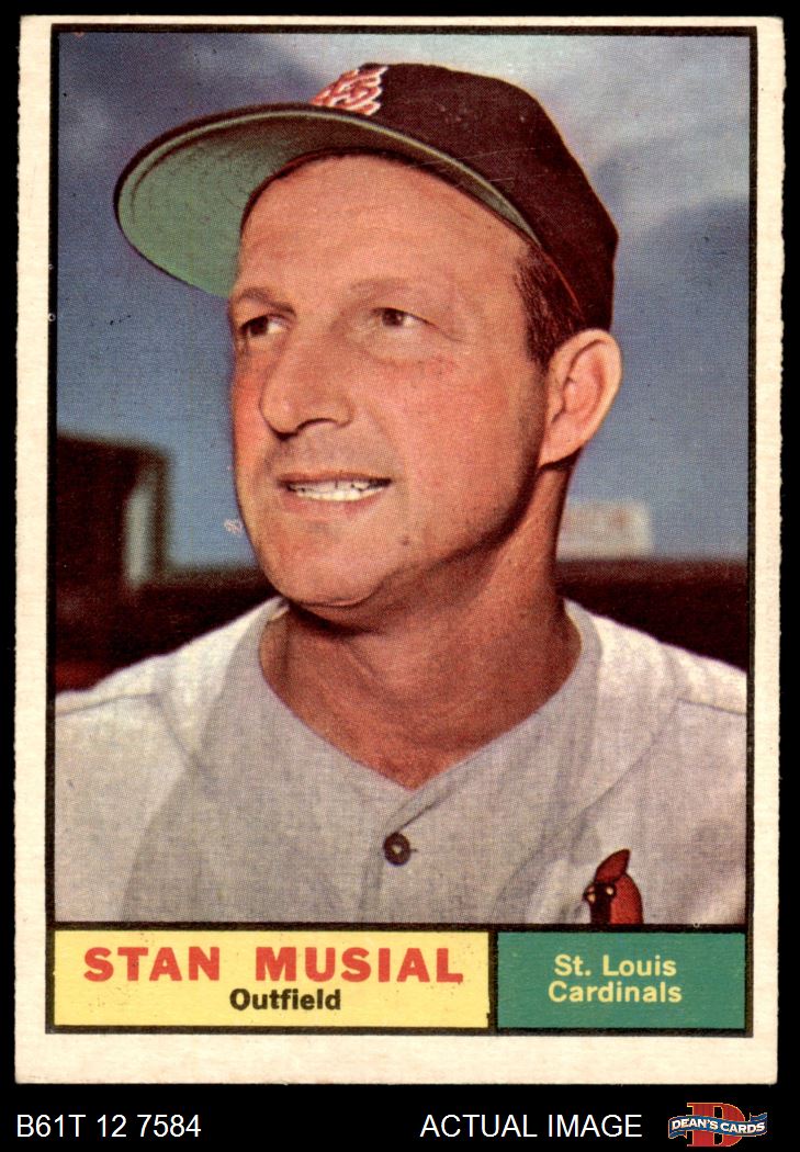 1961 Topps # 290 Stan Musial St. Louis Cardinals (Baseball Card) Dean's  Cards 2 - GOOD Cardinals