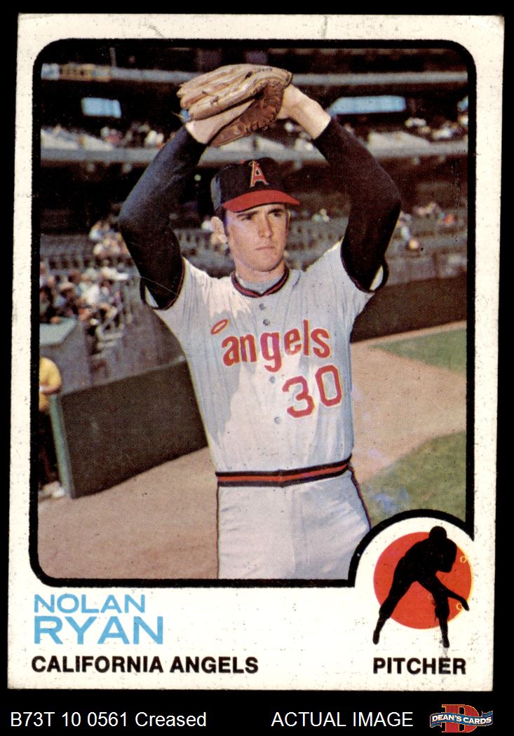 Nolan Ryan #30 California Angels White 1973 Mitchell & Ness