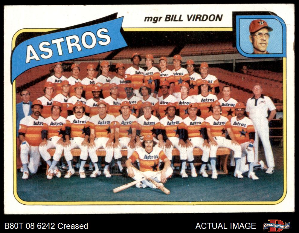 1980 Topps #82 - Bill Virdon Astros Team Checklist 8 - NM/MT