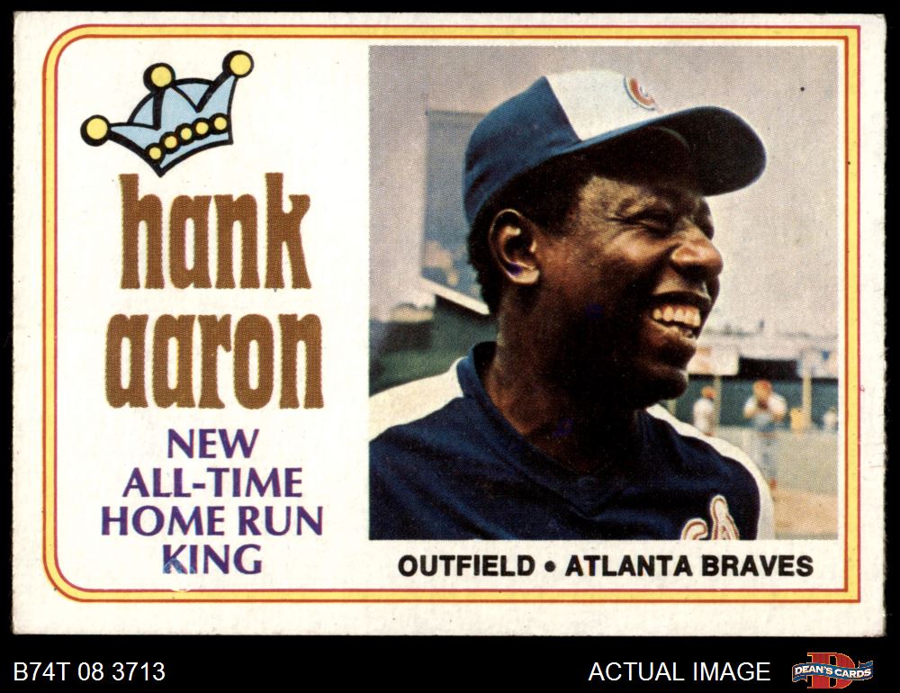 hank aaron baseball card 1974