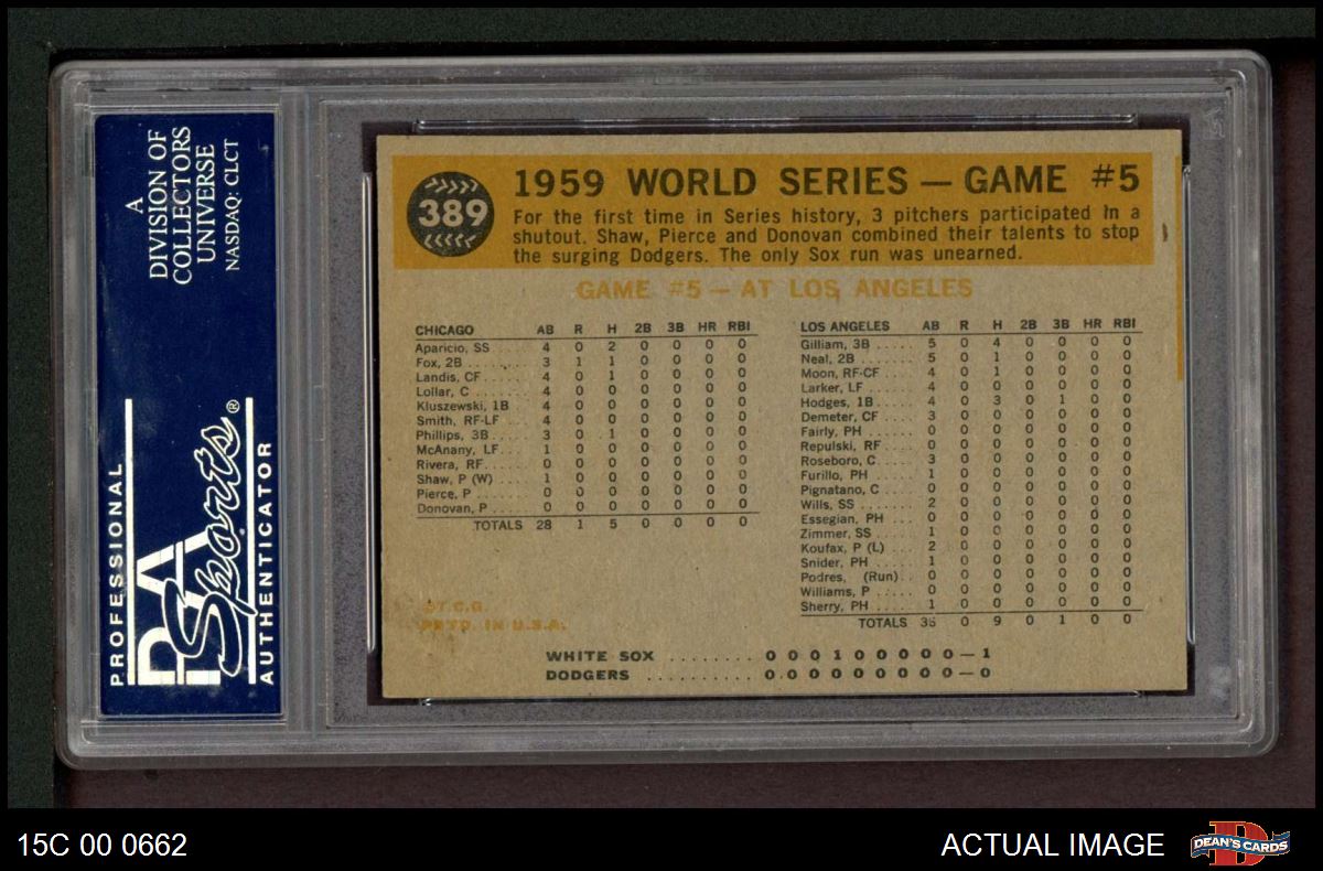 1959 Topps 560 Luis Aparicio All Star PSA 4.5 Graded Baseball Card Sporting  News