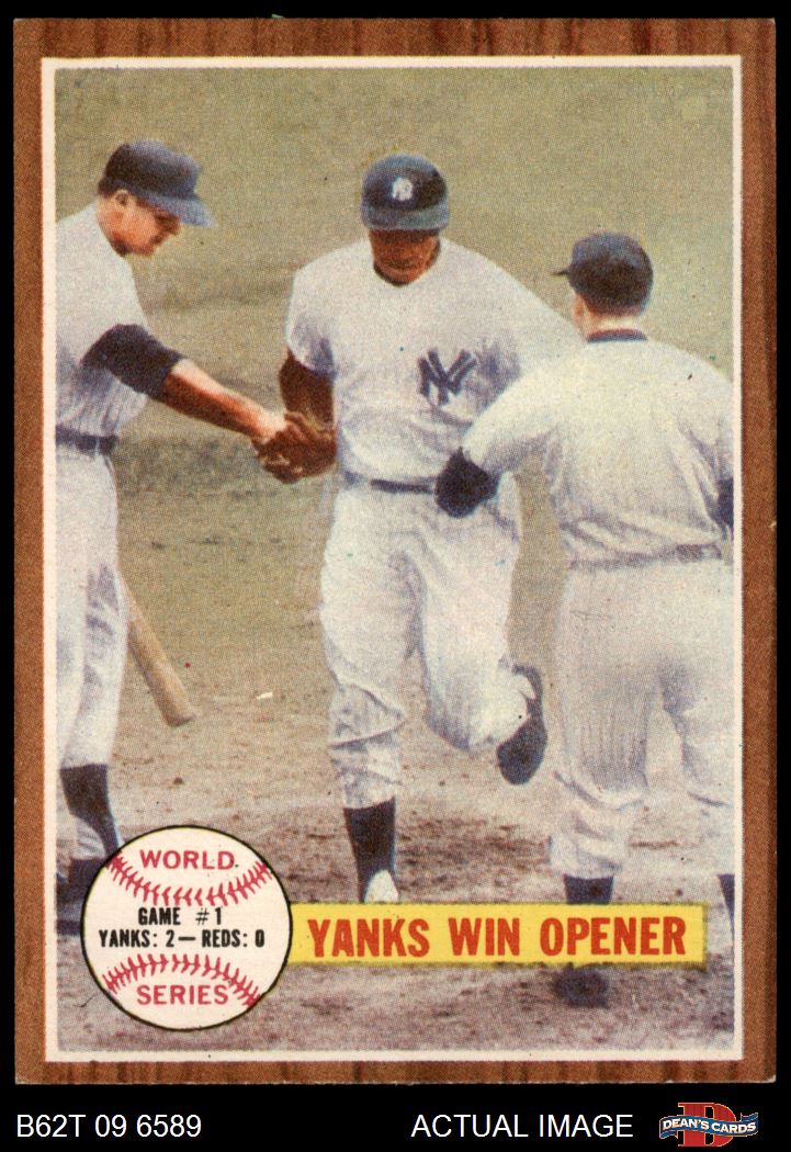 1962 Topps #232 1961 World Series - Game #1 - Yanks Win Opener Bill Skowron
