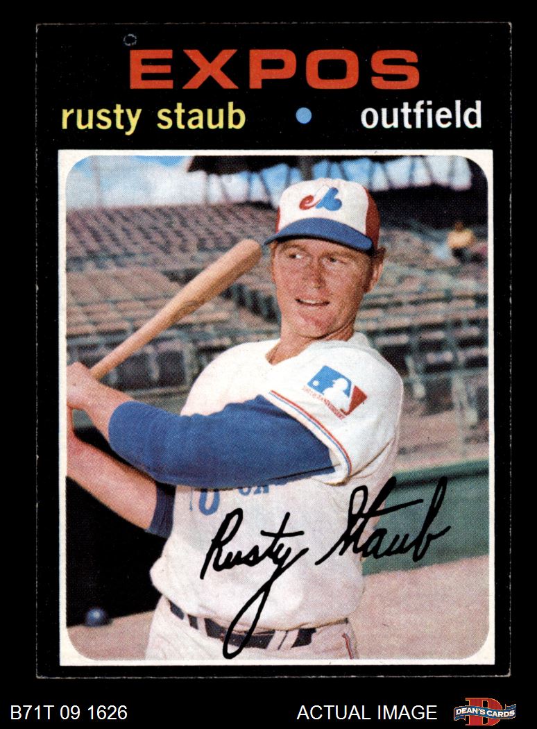 rusty staub baseball card