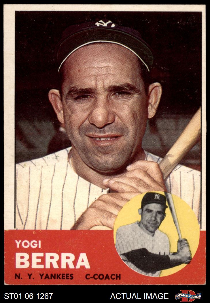 1963 Topps #340 Yogi Berra 5 - EX