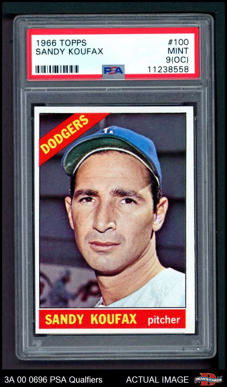 Sandy Koufax 1947-1966 Exhibits Card (PSA EX-MT 6)