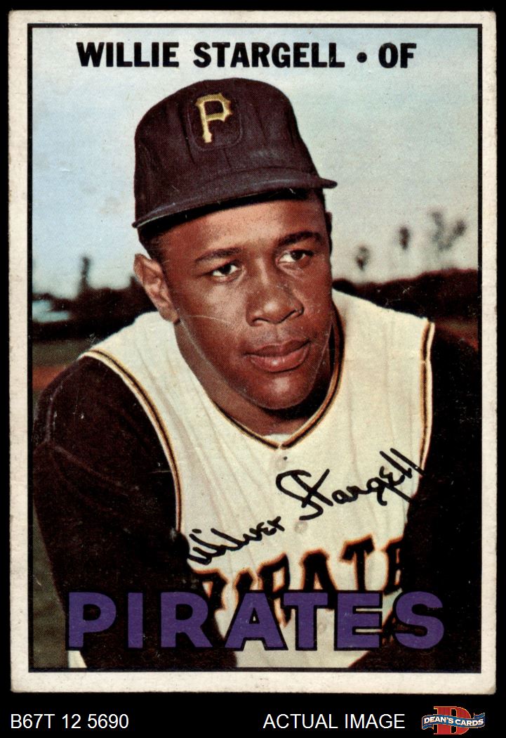 Manny Mota #66 Topps 1967 Baseball Card (Pittsburgh Pirates) *VG