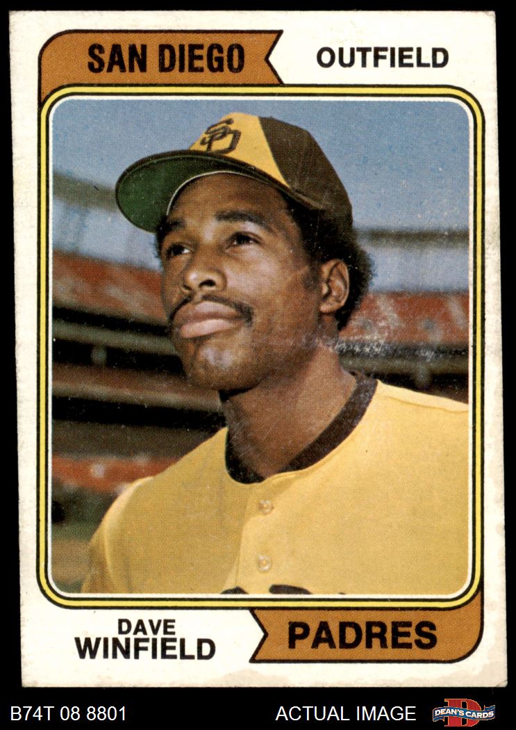 1974 Topps #456 Dave Winfield Padres ROOKIE HALL-OF-FAME