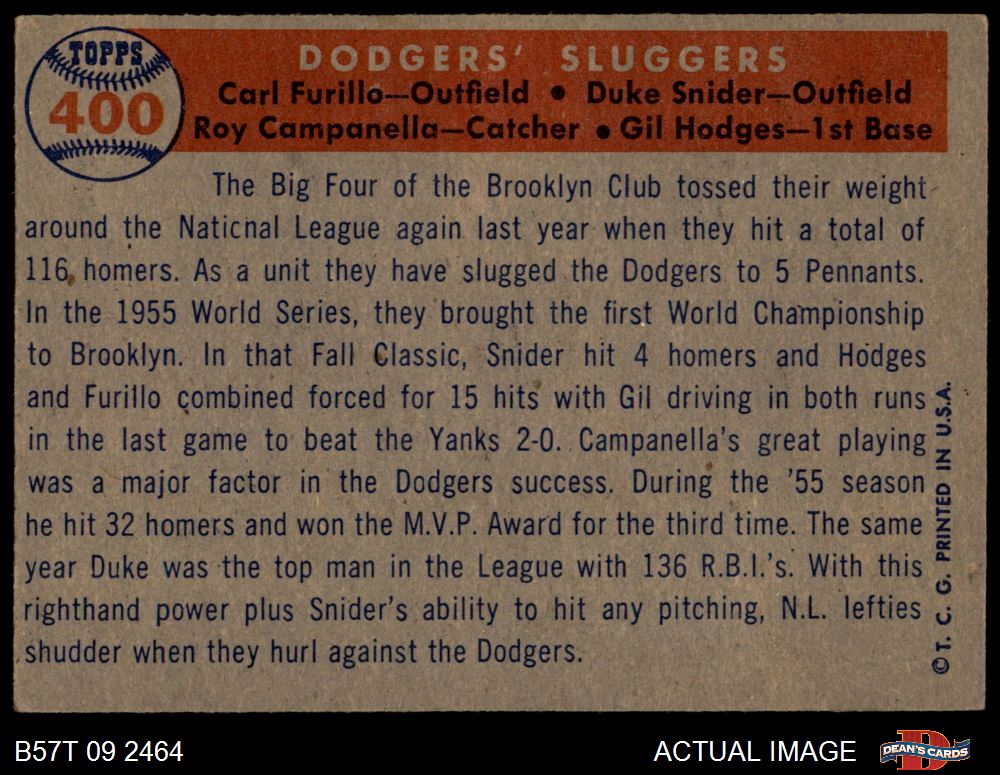 Baseball Card News by DeansCards.com: Dean's Cards: 1957 Topps