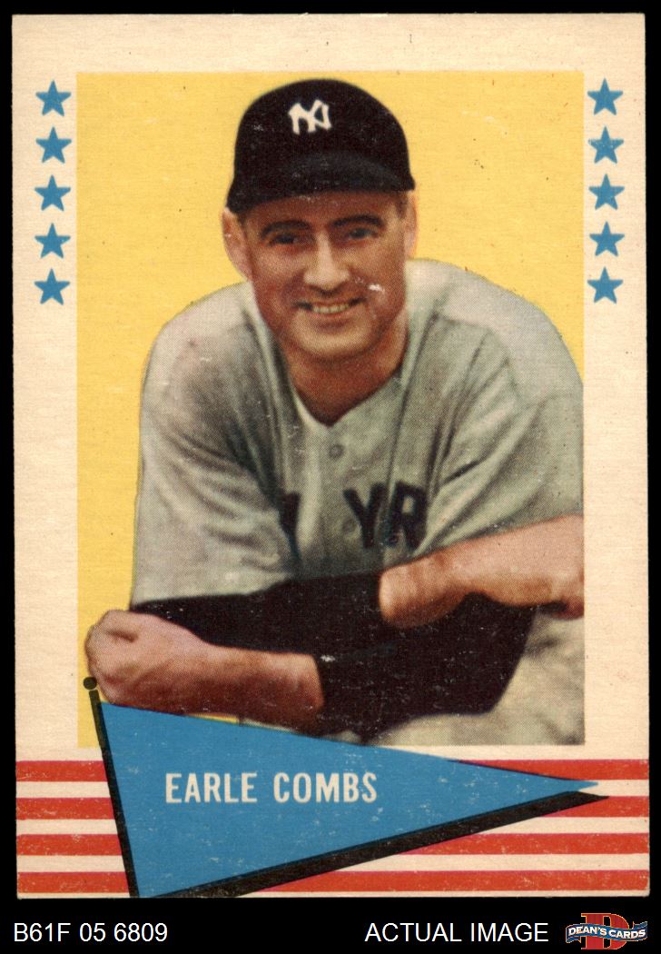 1961 Fleer #17 Earl Coombs Combs Yankees HOF 2 - GOOD - Picture 6 of 9