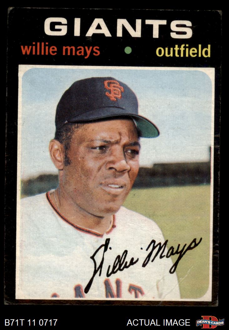1971 Topps #600 Willie Mays Giants HOF 1.5 - FAIR - Picture 2 of 17