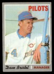  1969 Topps # 233 xMUD Steve Barber Seattle Pilots