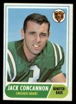 1968 Topps #153  Jack Concannon  Front Thumbnail
