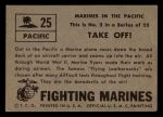 1953 Topps Fighting Marines #25   Take Off Back Thumbnail