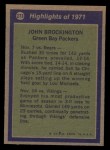 1972 Topps #273   -  John Brockington All-Pro Back Thumbnail