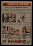 1956 Topps Round Up #68   -  Geronimo Flaming Terror Back Thumbnail